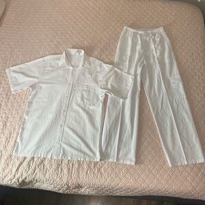 Mr Buho Palazzo Set color white Size M